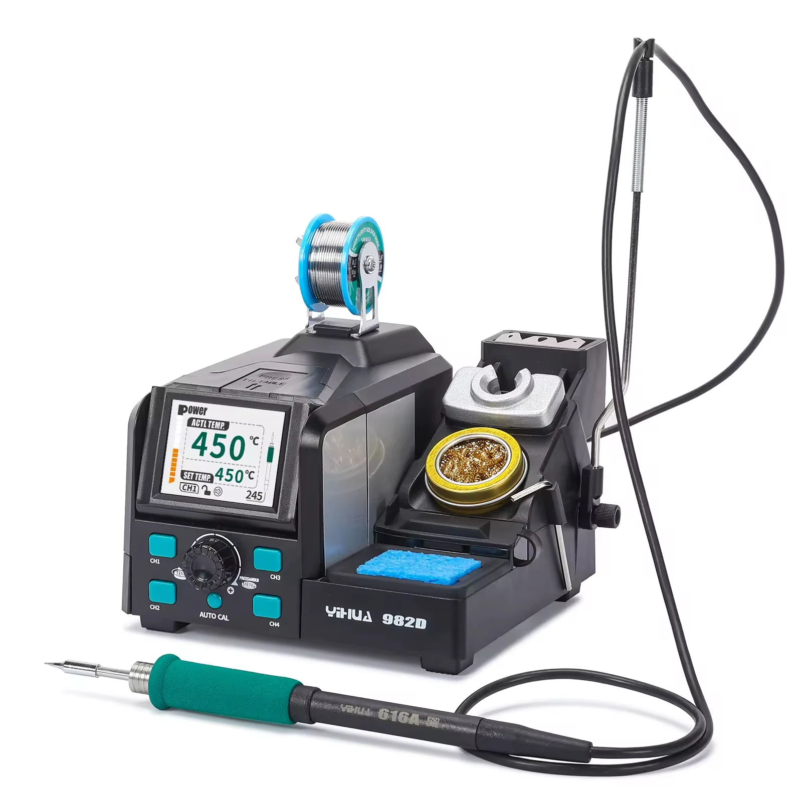C210 Precision Soldering Station - 982D Digitale Schnellheiz-Lötstation Präzisions-Elektronik-Rework-Lötstation Kompatibel mit