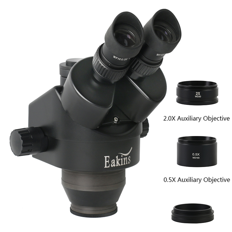 Trinocular Stereo Microscope 7X-45X - 3,5X 7X 45X 90X Simul-Focus Trinokular