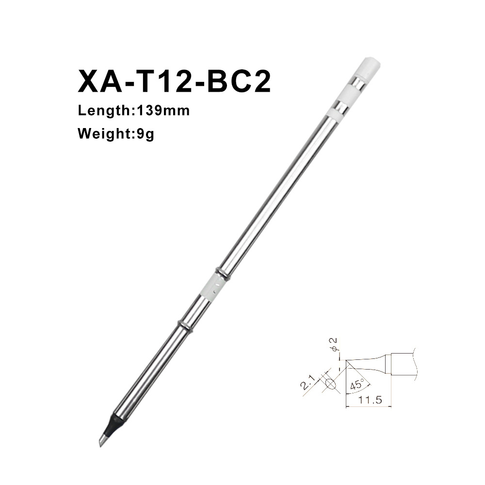 T12 Soldering Station Oled - QUICKO XA Hochwertige T12-BC2 Lötkolbenspitzen Schweißköpfe