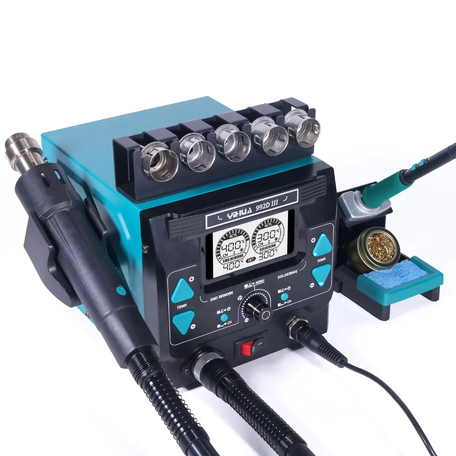 C210 Precision Soldering Station - YIHUA992D-III 1000W Hochleistungs-Rework-Lötstation mit C245 C210