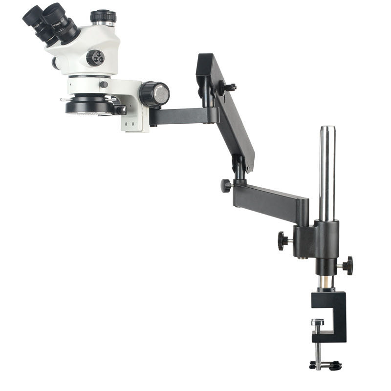 Articulating Arm Boom Stand Microscope - Flexibler Gelenkarm, großer Auslegerständer, 7–50 x