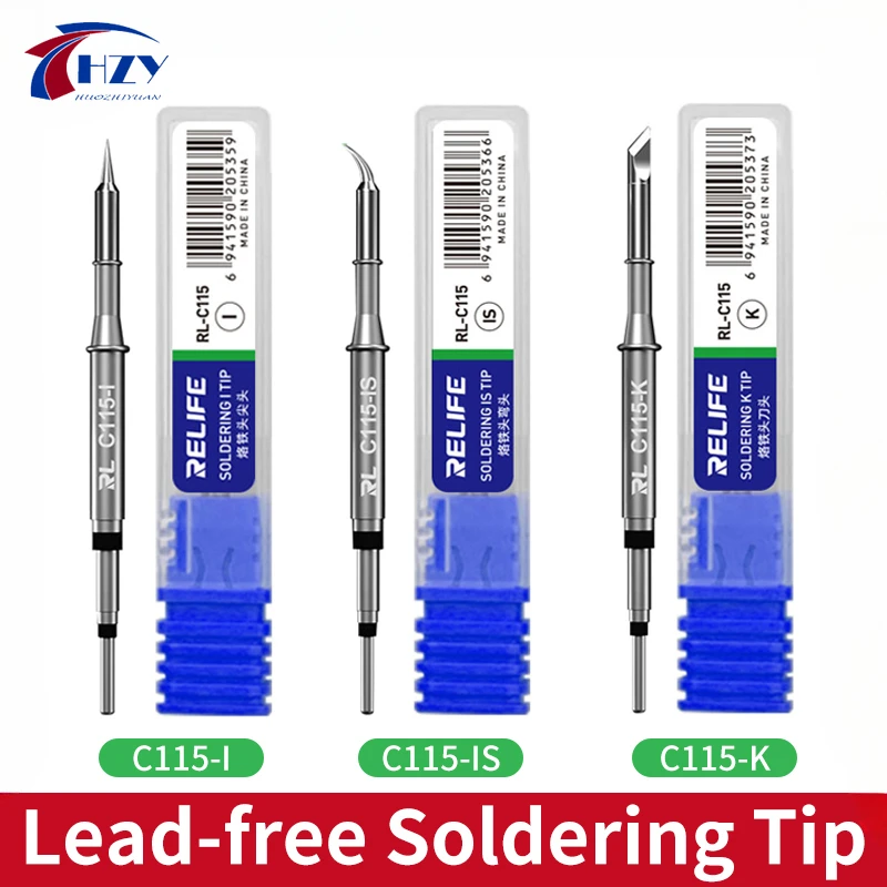 C115 Nano Soldering Iron Station - RELIFE C115-K/I/IS Nano-niveau Universal T115 Griff