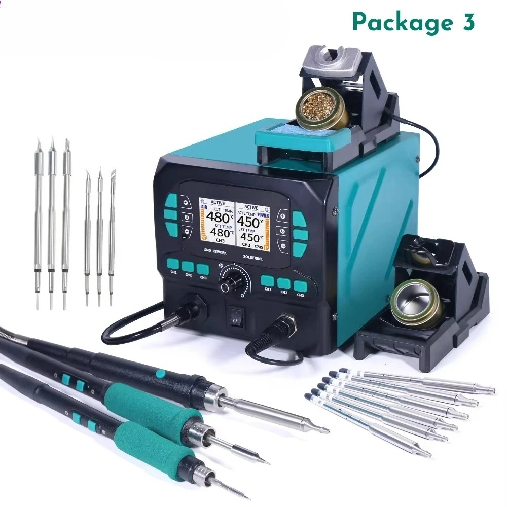 C210 Precision Soldering Station - 992D-II 2-in-1-Werkzeug, Nano-Heißluftbleistift, Präzisions-Löt-Nacharbeitsstation und C210-Lötkolben