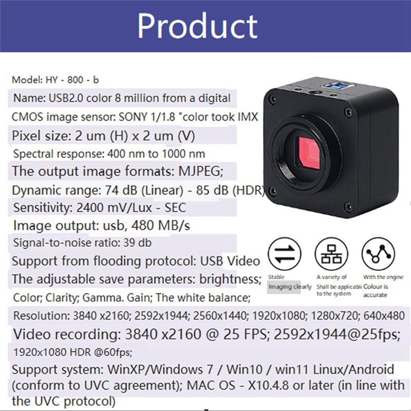 【A17Z】Mikroskop-Kamera-Set, Mi – 4K Microscope Camera Sony Sensor Bewertung und Preis