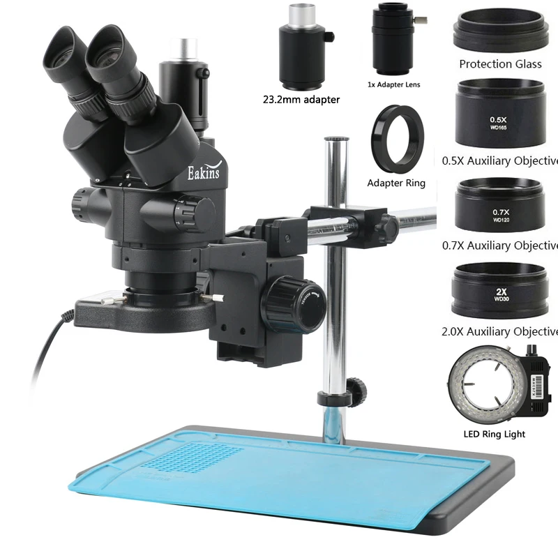 3,5X 7X 45X 90X Industrielles  – Trinocular Stereo Microscope 7X-45X Bewertung und Preis