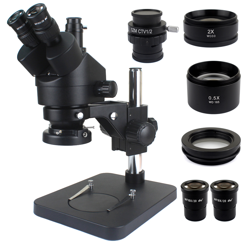 Telefon PCB Löten Reparatur La – Trinocular Stereo Microscope 7X-45X Bewertung und Preis