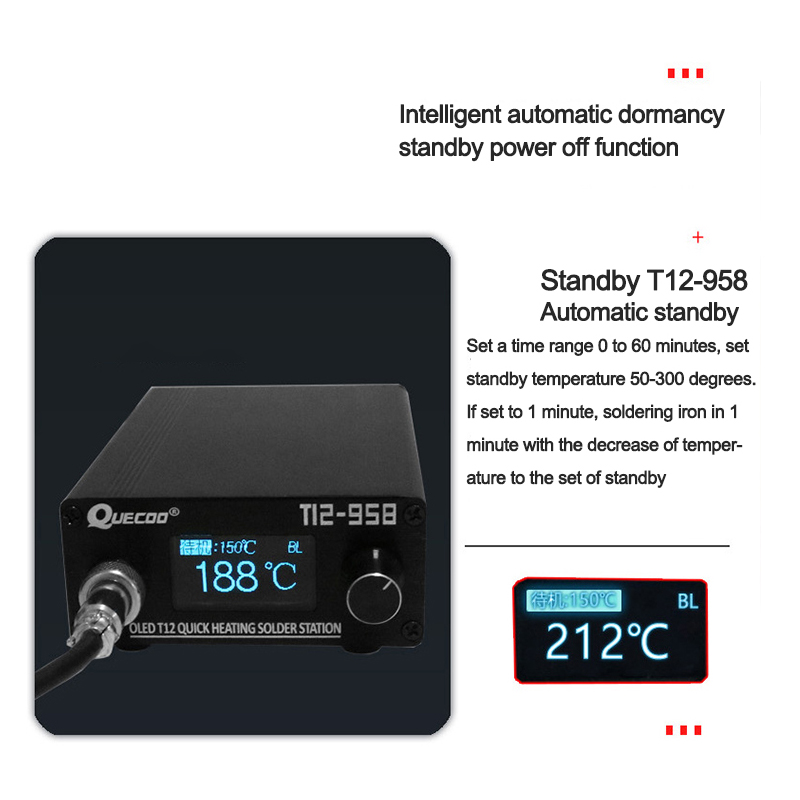 T12-958 Mini Intelligente Löts – T12 Soldering Station Oled Bewertung und Preis