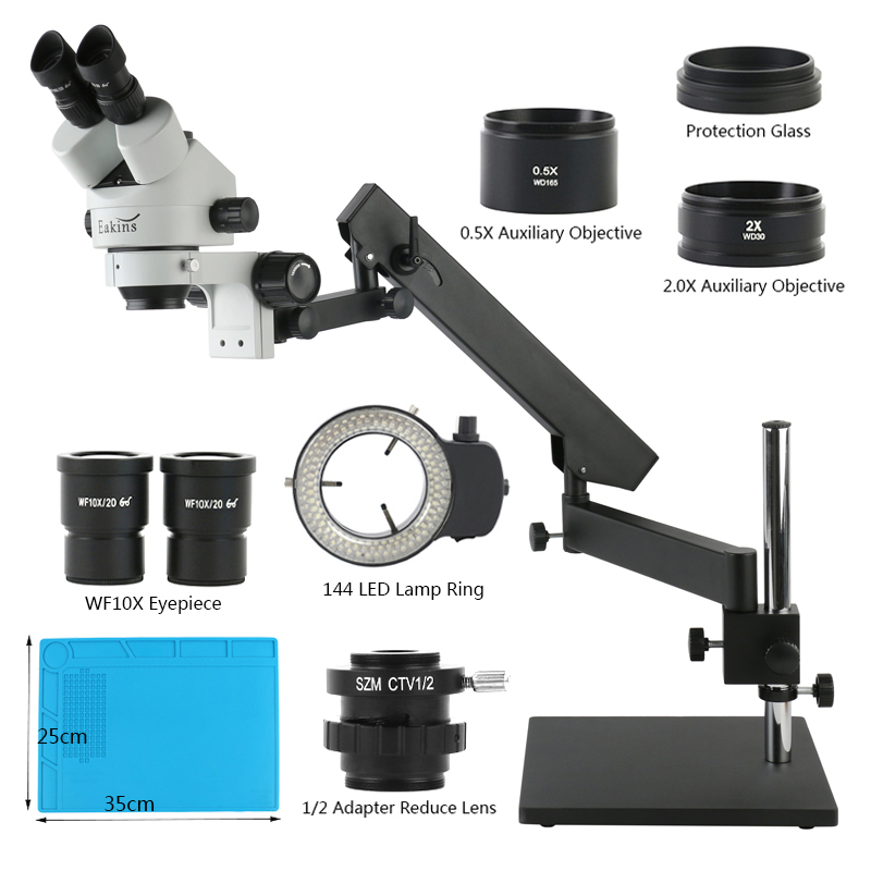 Gelenkarm Desktop-Basisständer – Trinocular Stereo Microscope 7X-45X Bewertung und Preis