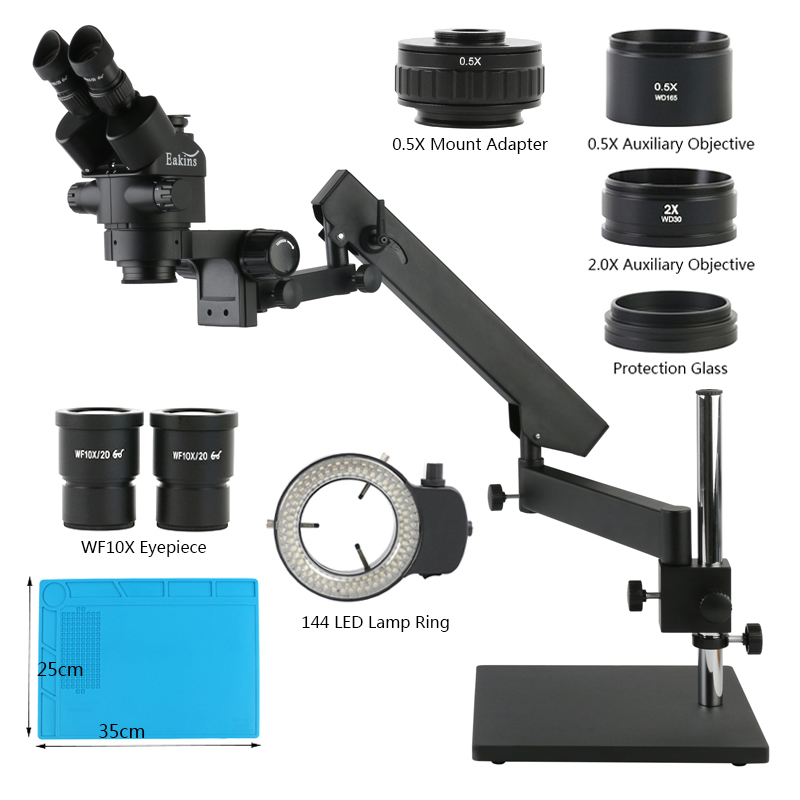 Gelenkarm Desktop-Basisständer – Trinocular Stereo Microscope 7X-45X Bewertung und Preis
