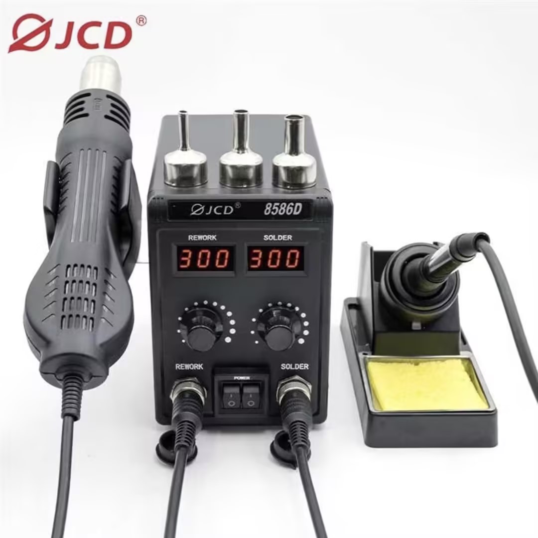 JCD 8586D 2-in-1 Lötstation He – 2 In 1 Soldering Rework Station 750W Bewertung und Preis