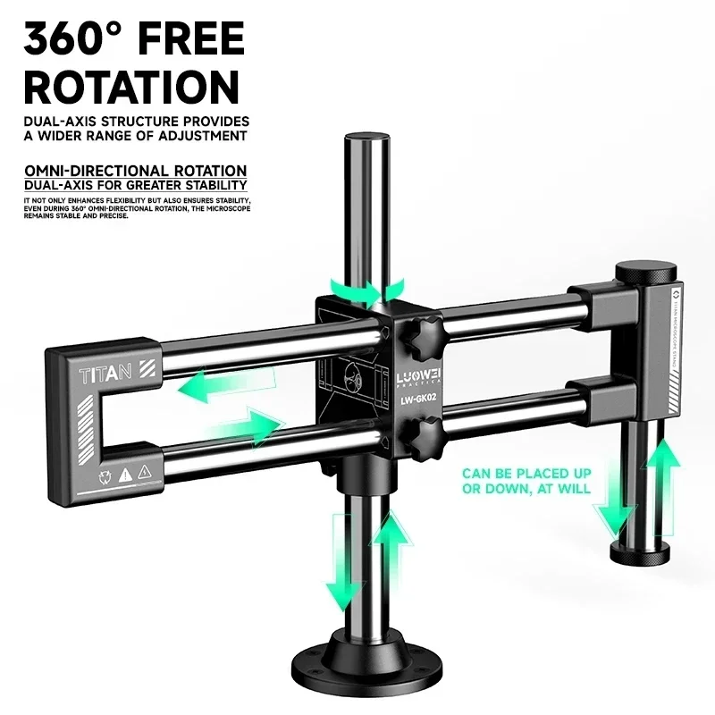 LUOWEI LW-GK02 Biaxaler Doppel – Articulating Arm Boom Stand Microscope Bewertung und Preis