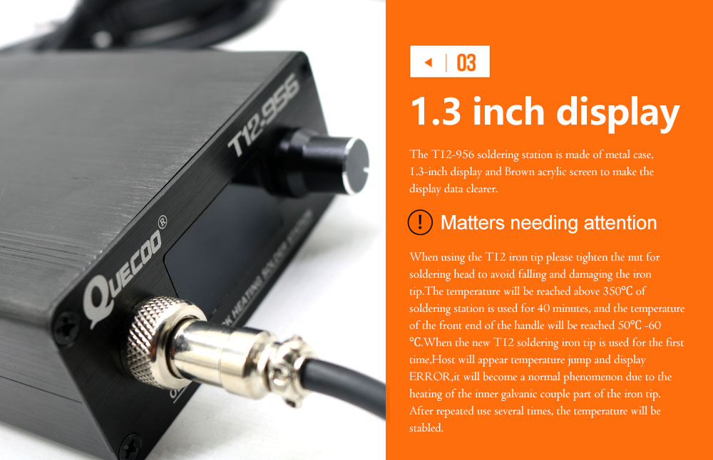 QUECOO T12-956 Löten Digital S – T12 Soldering Station Oled Bewertung und Preis